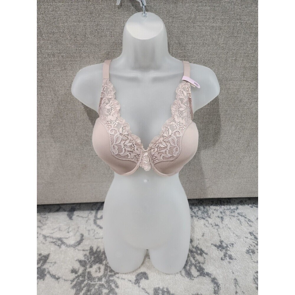 NWT BALI SIZE 38D LavenderOne Smooth U Comfort Stretch Lace UW Bra DF0084